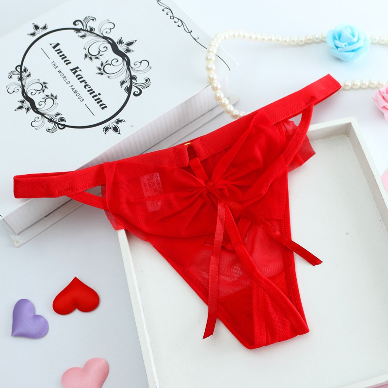 Lọt Khe Nơ Siêu Xinh Mẫu Mơi, Quần lót lọt khe nữ sexy 8019