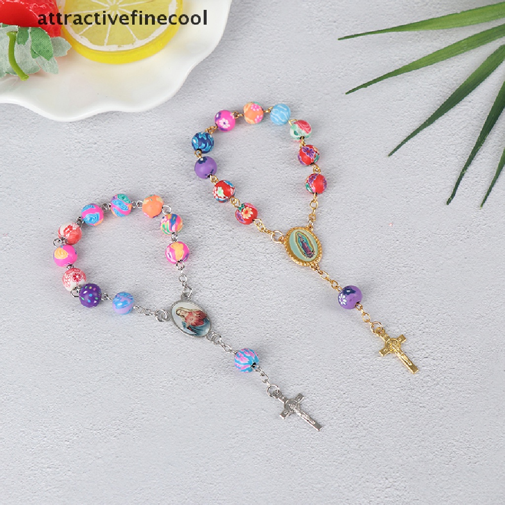 Vòng Đeo Tay Chuỗi Hạt Phong Cách Công Giáo Mary Christian