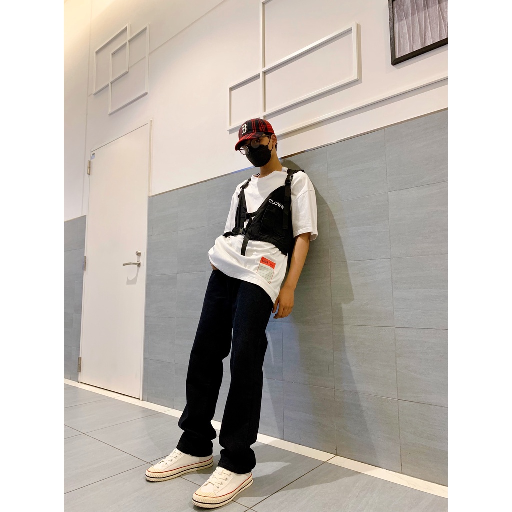 Quần jean nam nữ ống rộng ống suông Mellow, quần bò nam nữ suông ống rộng Baggy,dáng đứng vải jeans đen xanh fomt suông