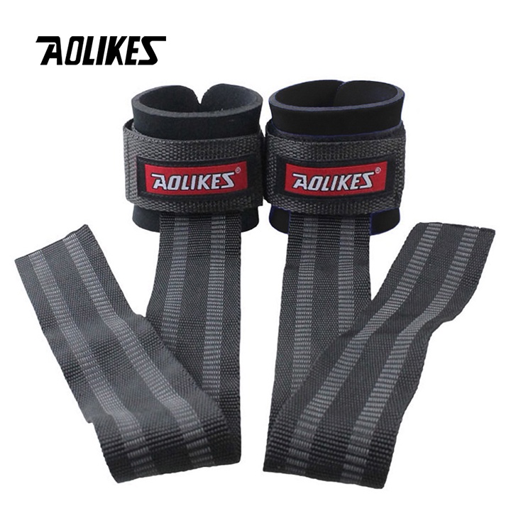 Dây Kéo Lưng Kết Hợp Quấn Cổ Tay Tập Gym Aolikes  AL7638