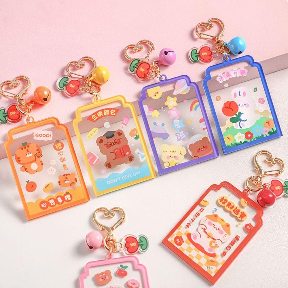 Móc Chìa Khóa Bằng Acrylic Thiết Kế Hoạt Hình Dễ Thương