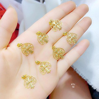 Mặt dây chuyền lá bồ đề 10k có hóa đơn
