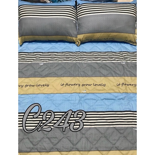 Drap Thắng Lợi, ga giường cotton 100% chuẩn logo cty thoáng mát (4 món)