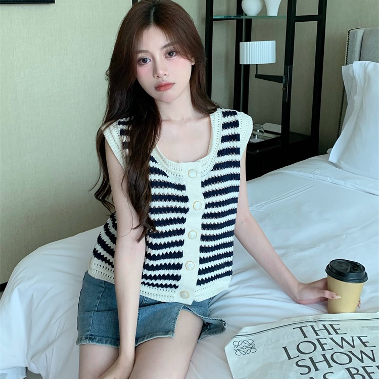 Áo Hai Dây Dáng Rộng Thời Trang Mùa Hè Phong Cách Hàn Quốc Cho Nữ