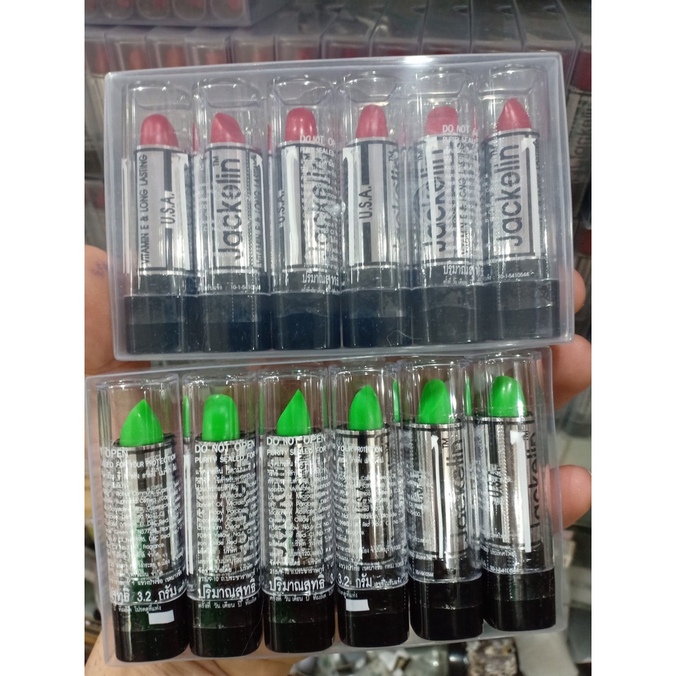 Vỉ 6 Cây Son Gió Jackelin Thái Lan