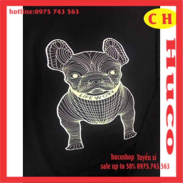 [MÃ HUCOPA011 giảm 5k từ 299k] ÁO THUN HÈ ÁO PHÔNG TAY LỠ FORM RỘNG cún life work 2 mặt chất cotton nam nữ unisex giá rẻ | BigBuy360 - bigbuy360.vn