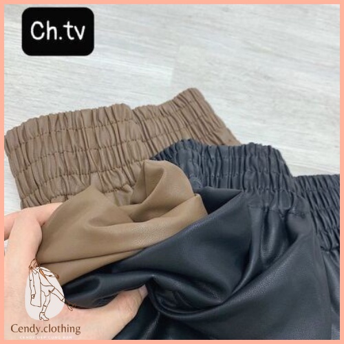 [Hàng Cao Cấp Loại 1] Quần Đùi Da Cạp Chun Cendy Clothing Trẻ Trung Năng Động - CD032