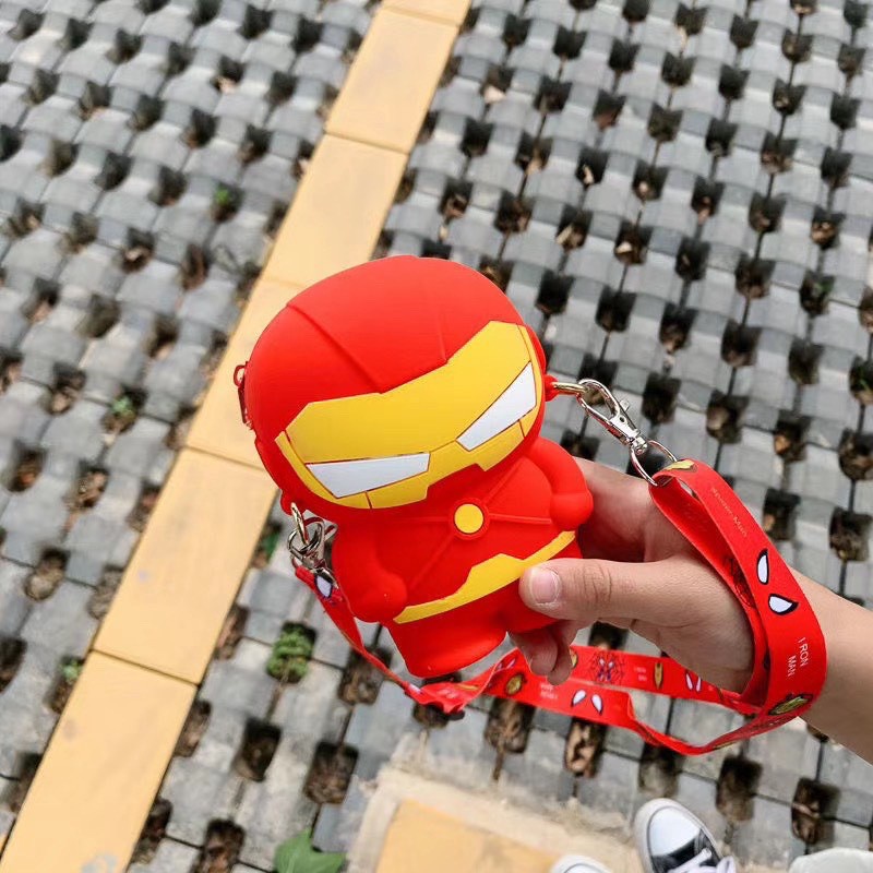 Túi đeo chéo silicon cho bé trai bé gái hình hoạt hình dễ thương MK-TI14