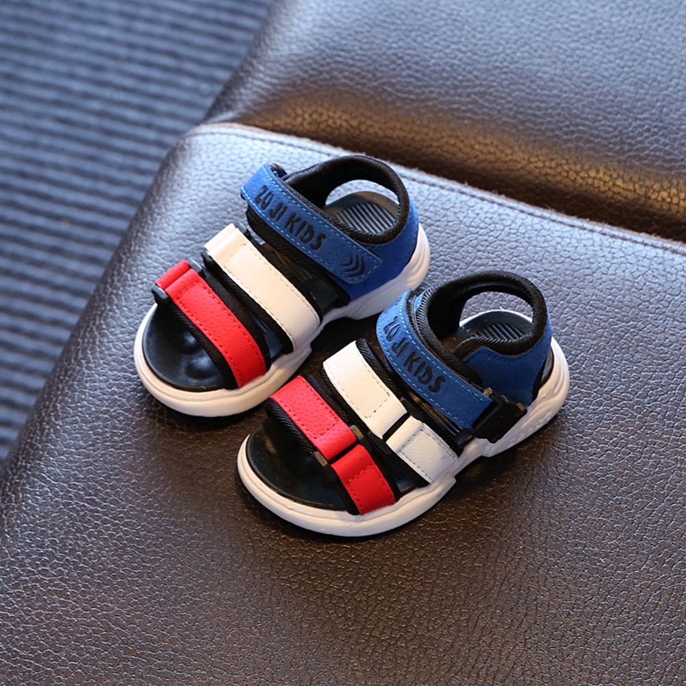 1-6 Years Toddler Summer Shoes Kids Boys Sandals Leather Velcro Infant Baby Shoes Size 21-30