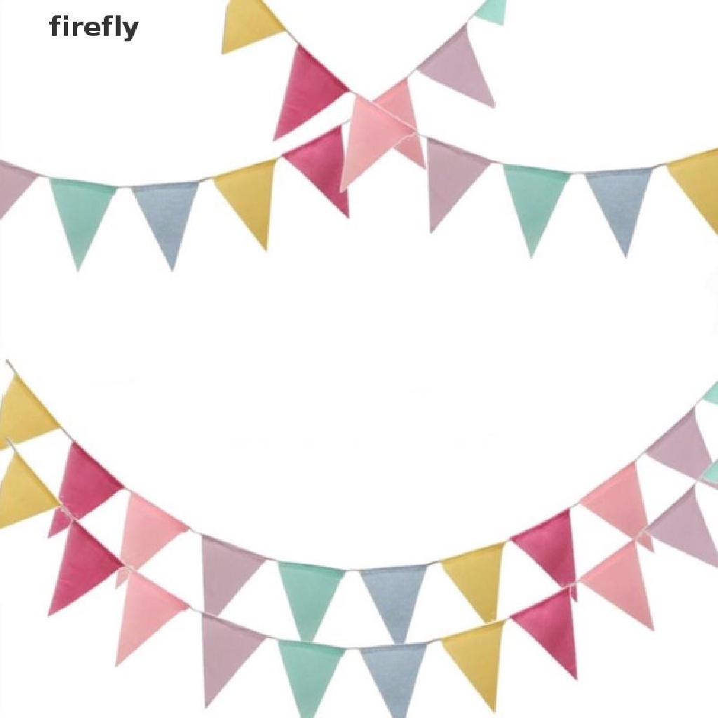Dây Cờ Vải Canvas Nhiều Màu Sắc Dùng Trang Trí Tiệc Sinh Nhật