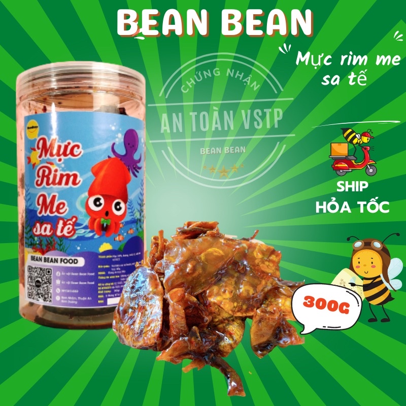 Mực rim me sa tế 300g, mực sữa rim sốt me chua chua cay cay