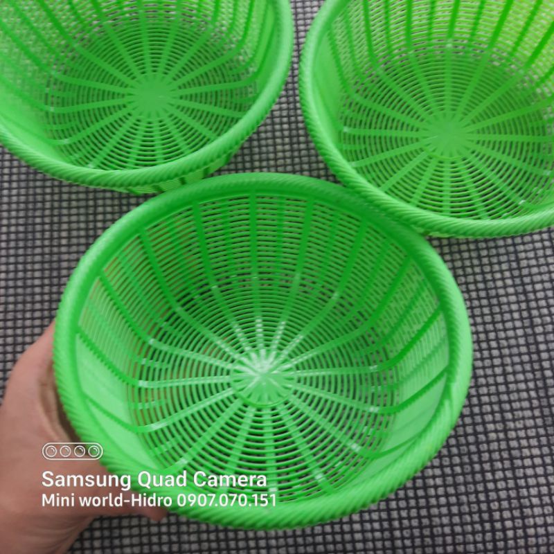 Set rổ vuông tròn tim nhỏ mini đựng đồ lặt vặt