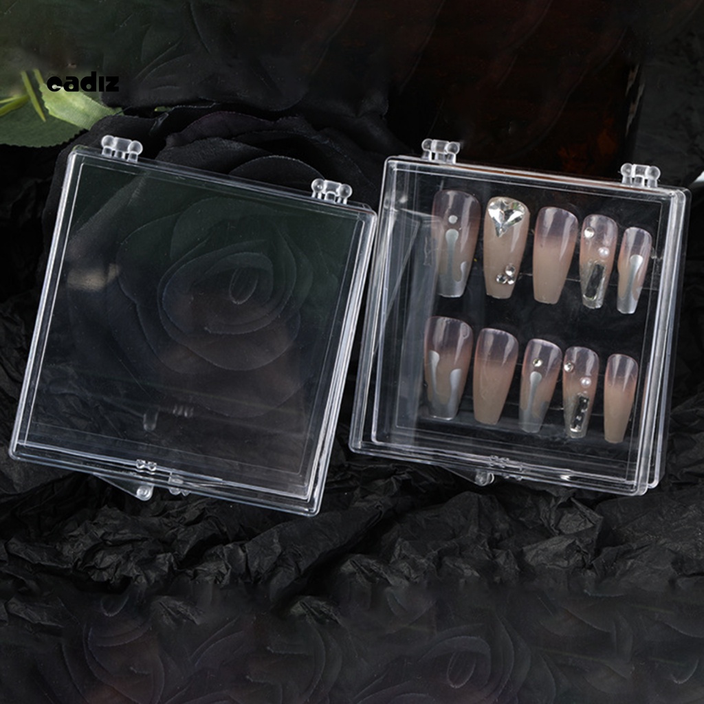 Hộp Đựng Móng Tay Giả Trong Suốt Chuyên Dụng Cho Salon