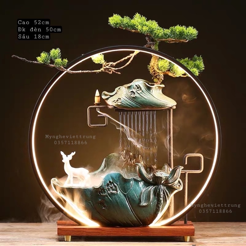 Thác Nước Trầm Hương, Tháp Trầm Đèn Led Sang Trọng