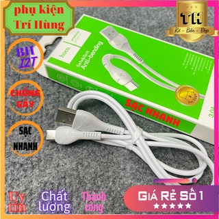 Dây sạc nhanh hoco x37 micro / type-c chính hãng bảo hành 12 tháng, đầu cáp chống gập gãy 3.0A, data cable, siêu bền