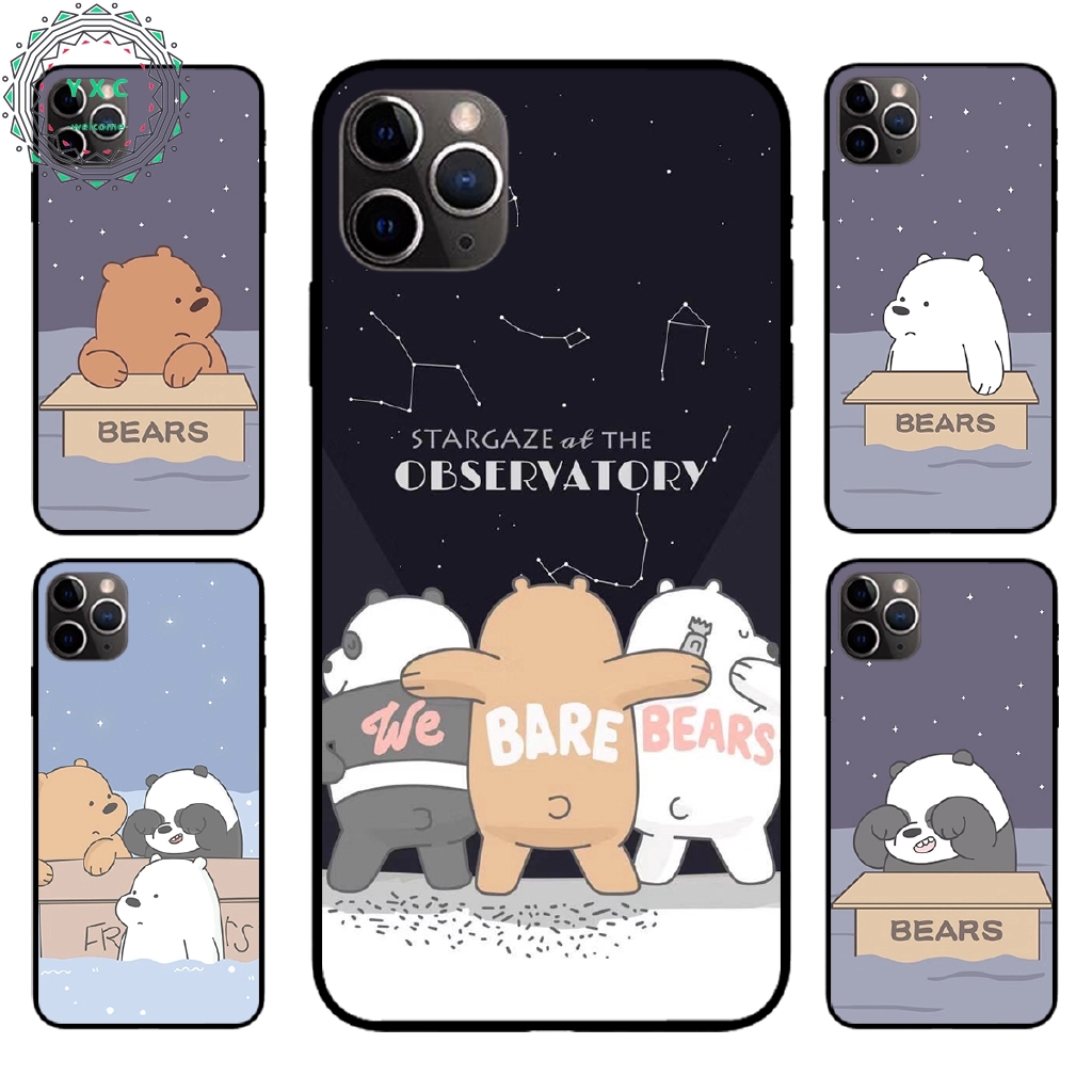 Ốp điện thoại vỏ mềm có hình gấu dễ thương cho iPhone11 Pro Max 11 Pro 11 XS MAX XR X 7 8 6 6s