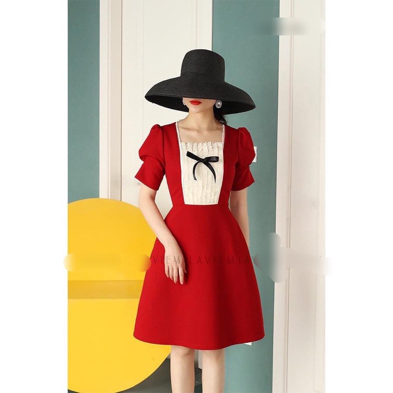 Đầm xoè nữ đẹp vải xịn - váy xoè thiết kế G93 - đi tiệc hay dạo phố đều đẹp hợp thời trang - GEM Fashion
