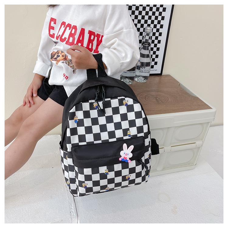 Bololo Ba Lô Đi Học Họa Tiết Sọc Caro Thời Trang Dành Cho Bé Trai Và Bé Gái