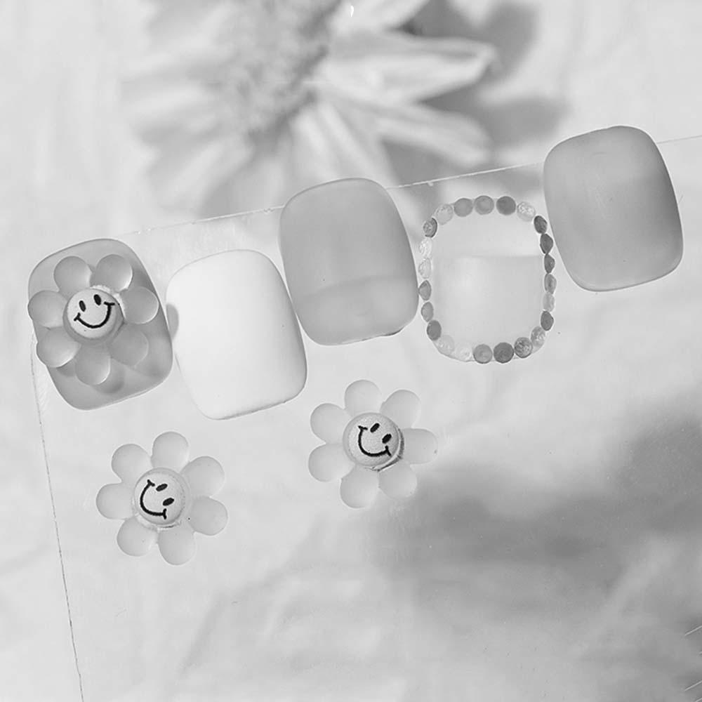 USNOW Phụ Kiện Trang Trí Móng Nghệ Thuật DIY Hình Hoa Hướng Dương Mặt Cười Dễ Thương