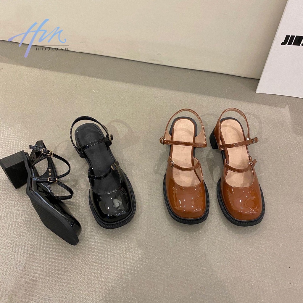 Giày Cao Gót Mary Jane Mũi Nhọn Thời Trang Mùa Hè 2022 Dành Cho Nữ