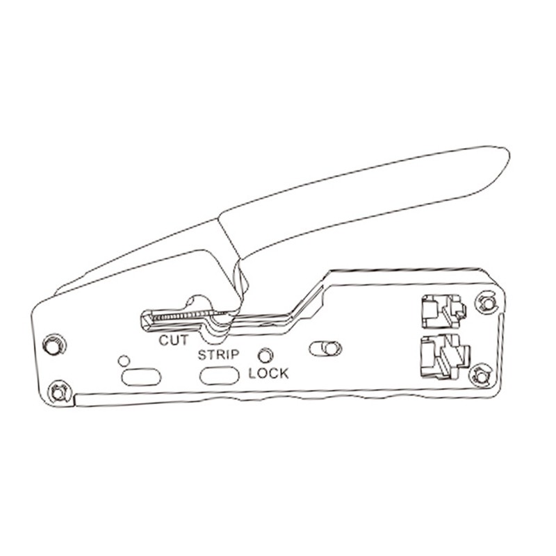 Kìm Bấm Dây Mạng Rj45 Cho Cat5 Cat5E Cat6 6p 8p