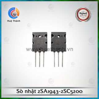 Sò Nhật 2SA1943-2SC5200 x 20 cặp, đảm bảo tin dùng, chất lượng, hàng uy tín, giá rẻ cạnh tranh, hỗ trợ lâu dài