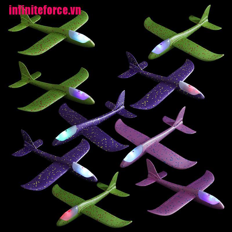 Máy Bay Xốp Ném Tay Có Đèn Led 48cm