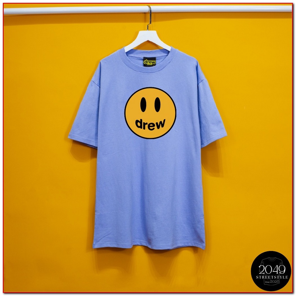 Áo thun tay lỡ DREW House Mặt cười 2049 Streetstyle, Áo thun unisex nam nữ form rộng oversize chất liệu Cotton ST06 | BigBuy360 - bigbuy360.vn