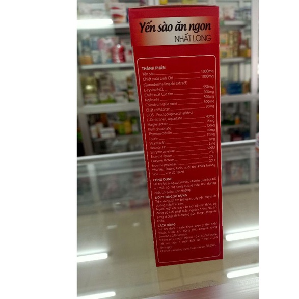 Yến Sào ăn ngon Nhất Long Hộp 20 ống