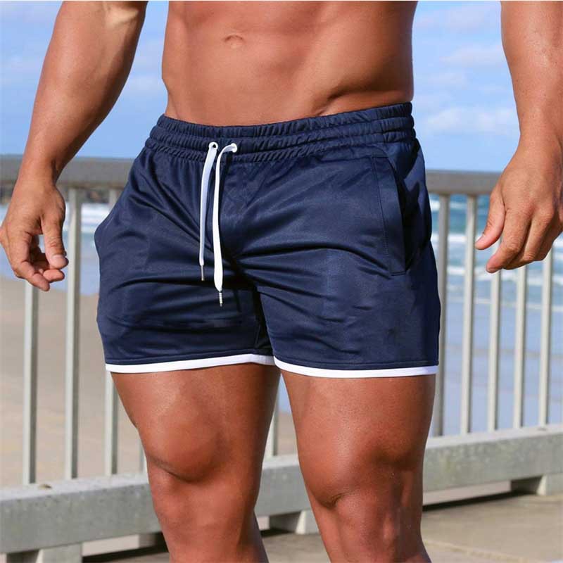 【Nice Hall】New Men Fitness Bodybuilding Shorts Man Summer Gyms Workout Male Breathable Mesh Quick Dry Sportswear Jogger Running Short Pants