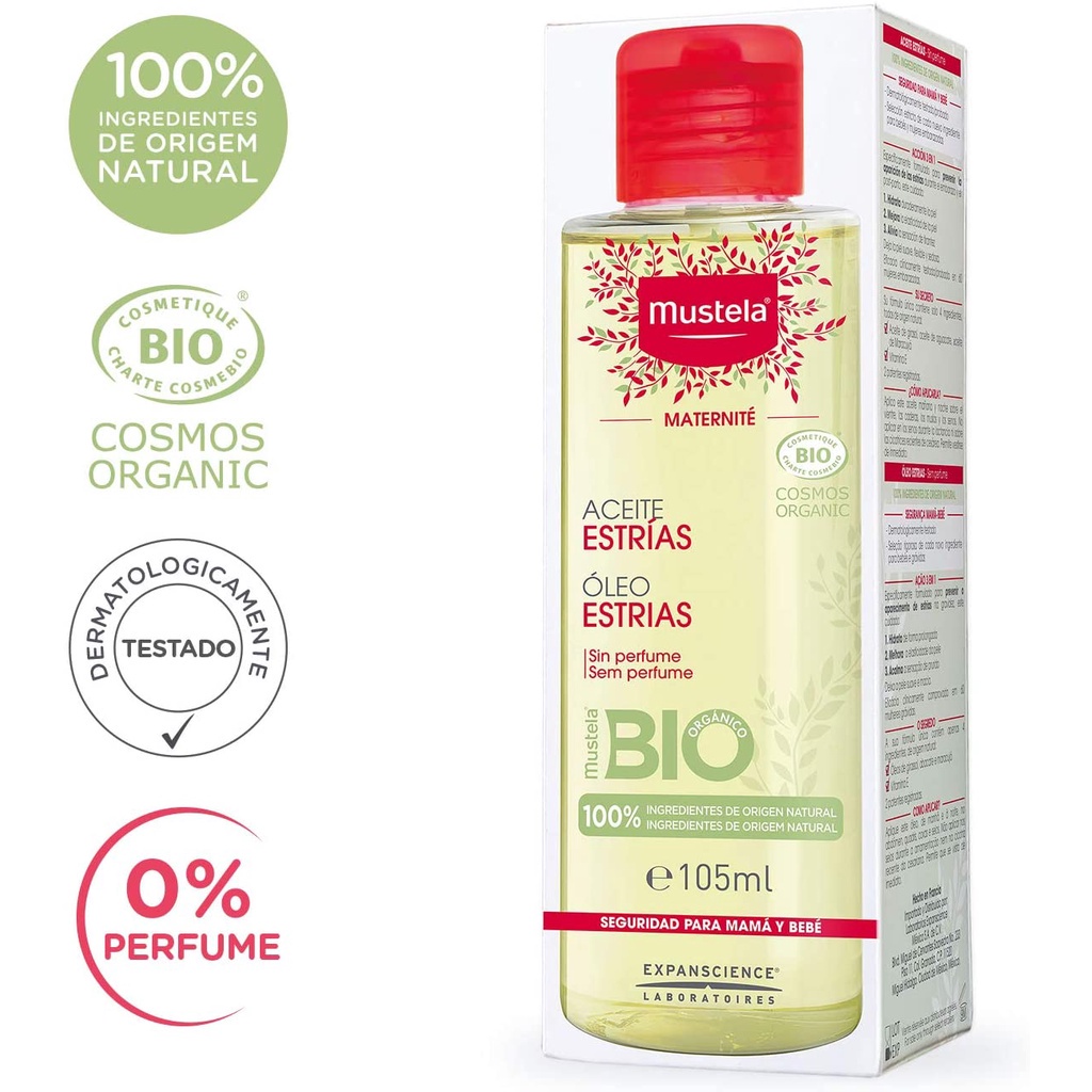 Dầu Ngăn Ngừa Rạn Da Stretch Marks Oil Mustela 105ml TẶNG Kem Ngăn Ngừa Rạn Da 10ml
