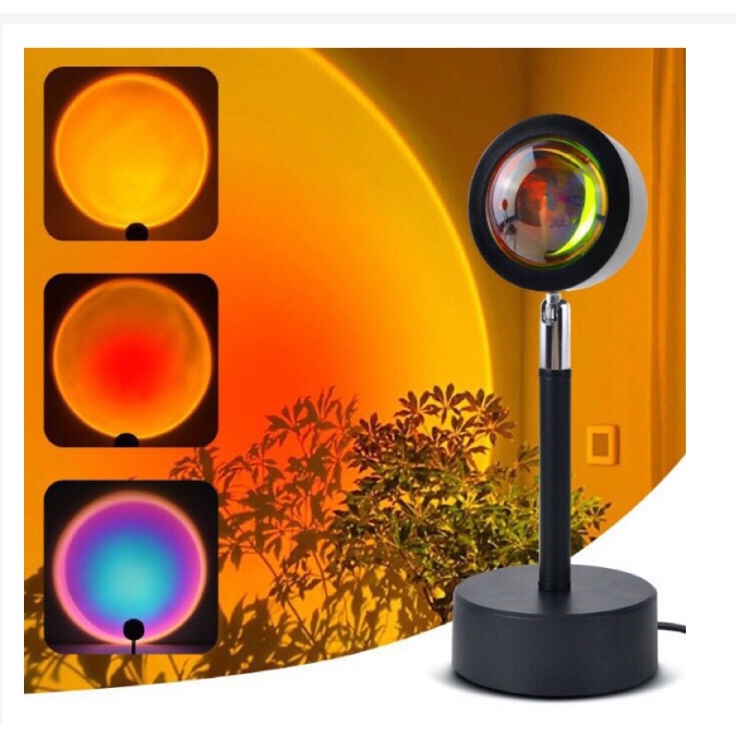 Đèn Hoàng Hôn 4 Màu livestream Chuyển Màu Đèn Led Trang Trí Quay Tik Tok Hot Nhất Hiện Nay LED Sunset