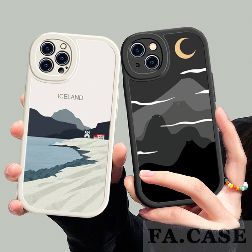 Ốp Điện Thoại Mềm Hình Oval Bảo Vệ Ống Kính Máy Ảnh Cho iPhone 13 Pro Max 12 Pro Max 11 Pro Max X Xs Max XR 6 6s 7 8 Plus