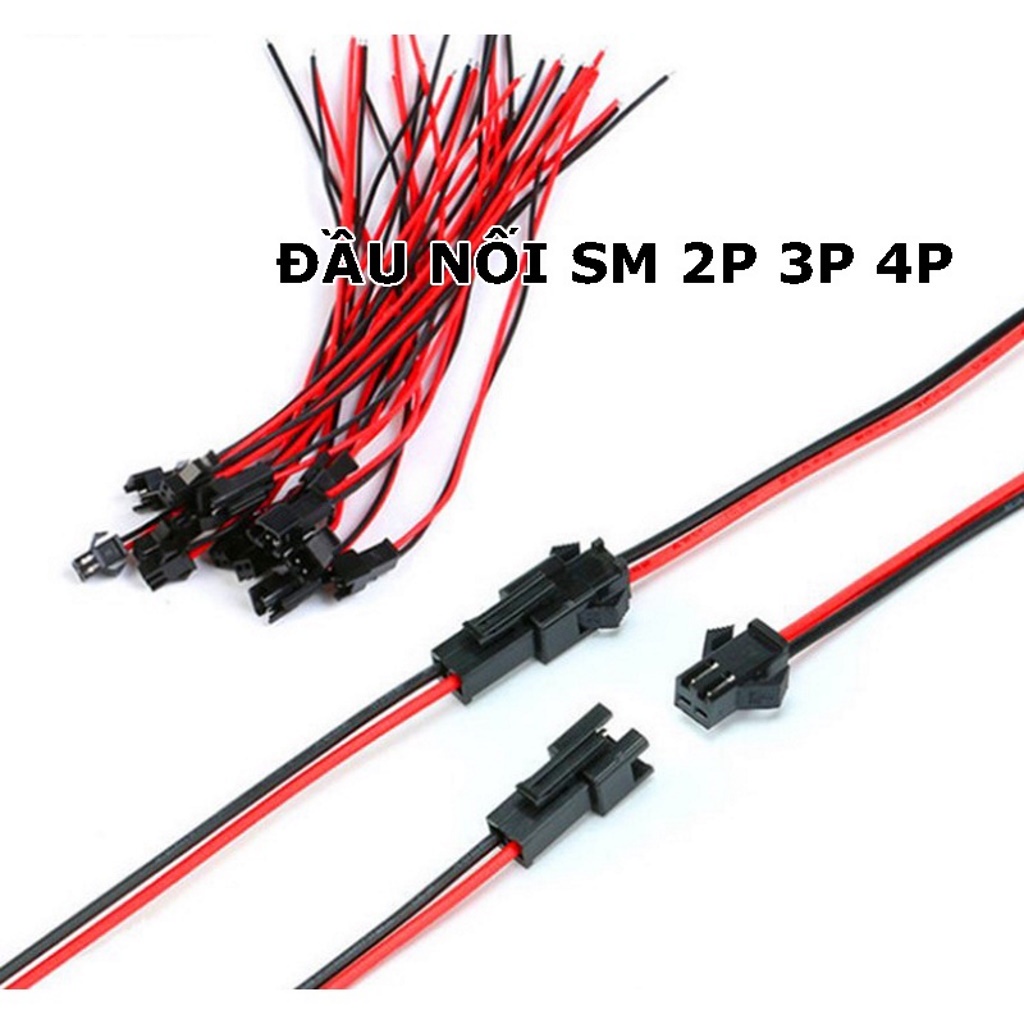 Cặp Dây Nối Pin Jack Càng Cua SM2.54 - 2P 10cm, Jack Kết Nối SM 2P Dây To