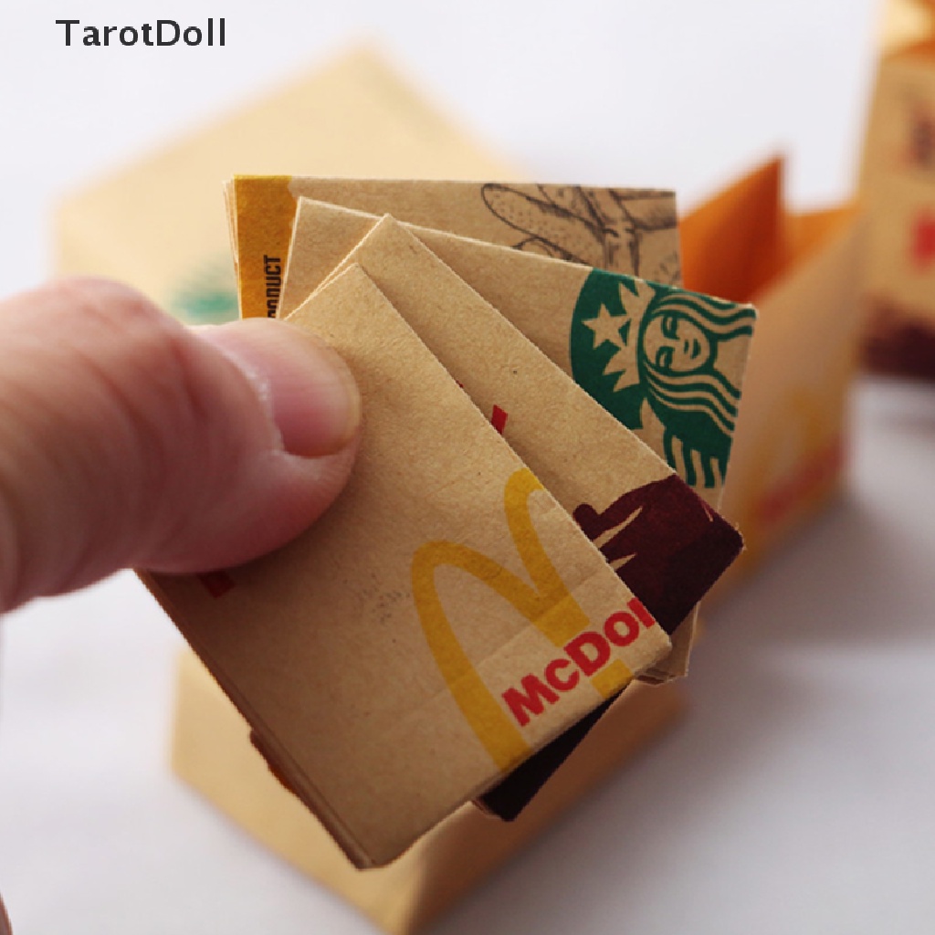 Bộ Bài Tarot Gồm 5 Món Bằng Giấy Trang Trí Nhà Búp Bê