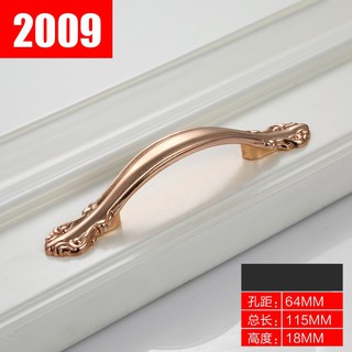 Tay Nắm Dài, Núm Tròn vàng Cho Cửa Tủ Bếp, Tủ Áo, Ngăn Kéo