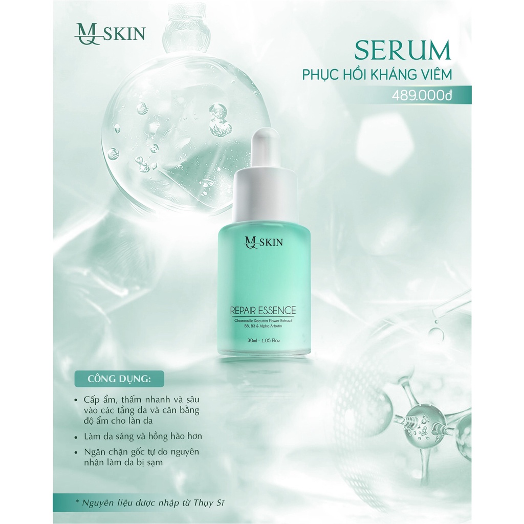 Serum Phục Hồi MQ Skin Repair Essence Chính Hãng Hỗ Trợ Tái Tạo Da và Thay Da MQ SKin