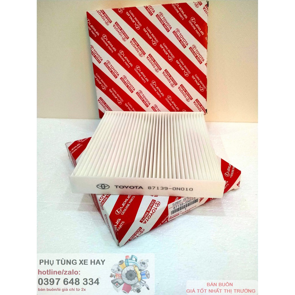 Lọc gió điều hòa Toyota, Vios, Veloz, Avanza Premio, Corrola Altis, Camry, Innova, Fortuner