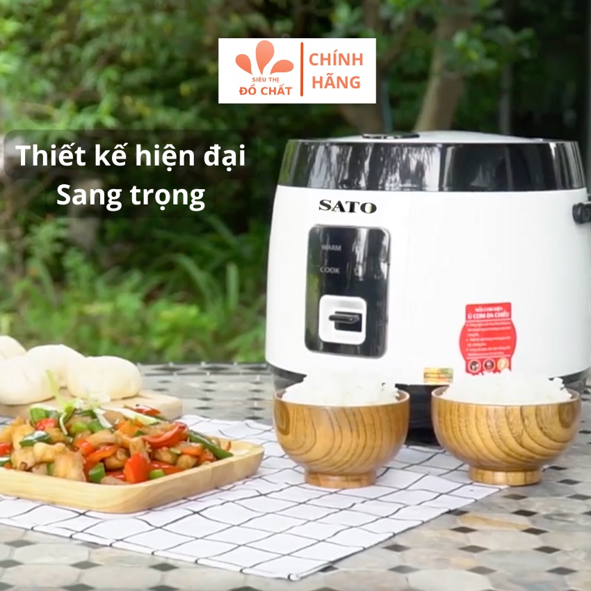 Nồi cơm điện SATO Model 18F061, Dung tích 1.8L, Công nghệ Nhật Bản - BH chính hãng 12 tháng