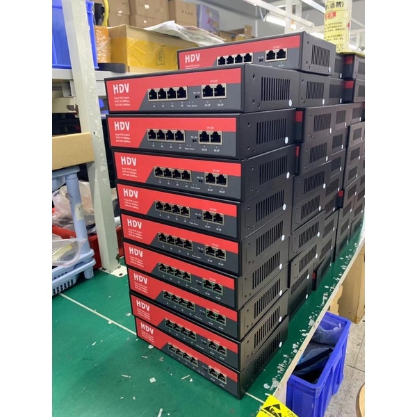Bộ chia mạng  Poe Hrui/HDV/ONV HR900-AF-82N 8port POE + 2 Uplink