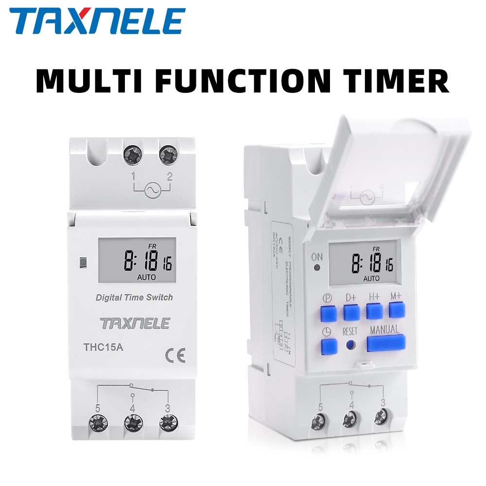 Rơ Le Hẹn Giờ Kỹ Thuật Số thc15a 7 Ngày 220V 230V 6A 10A 16A 20A 25A 30A