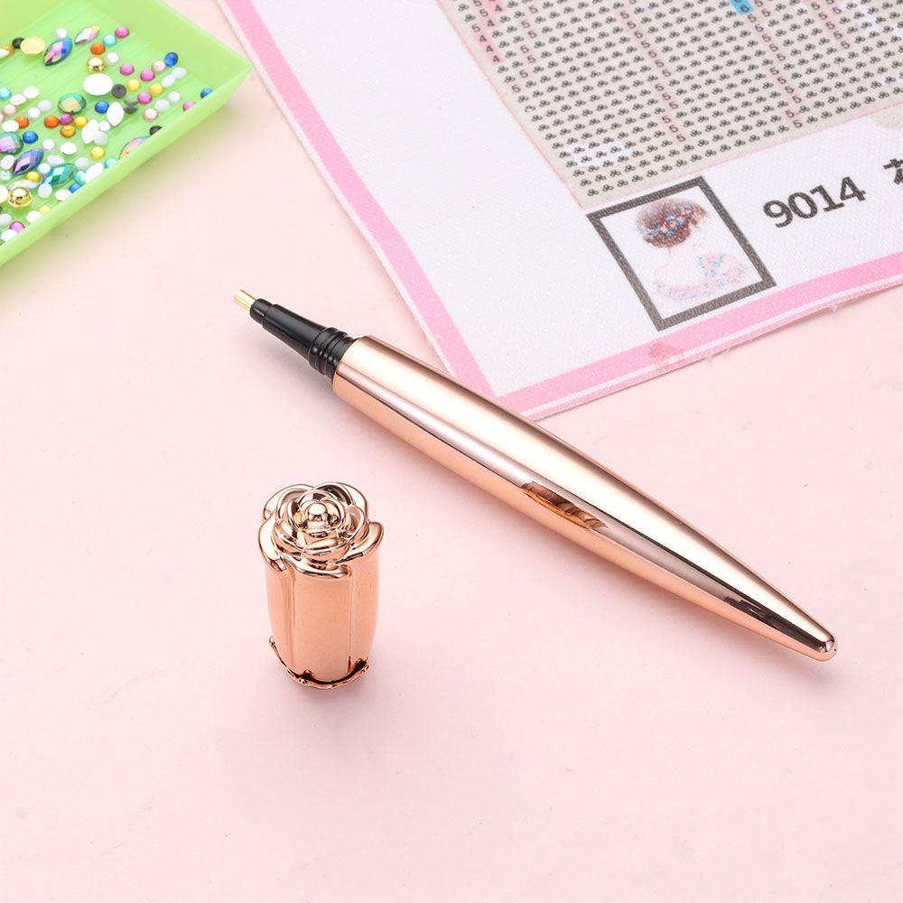 Bút Đính Đá Hình Hoa Hồng Bằng Nhựa