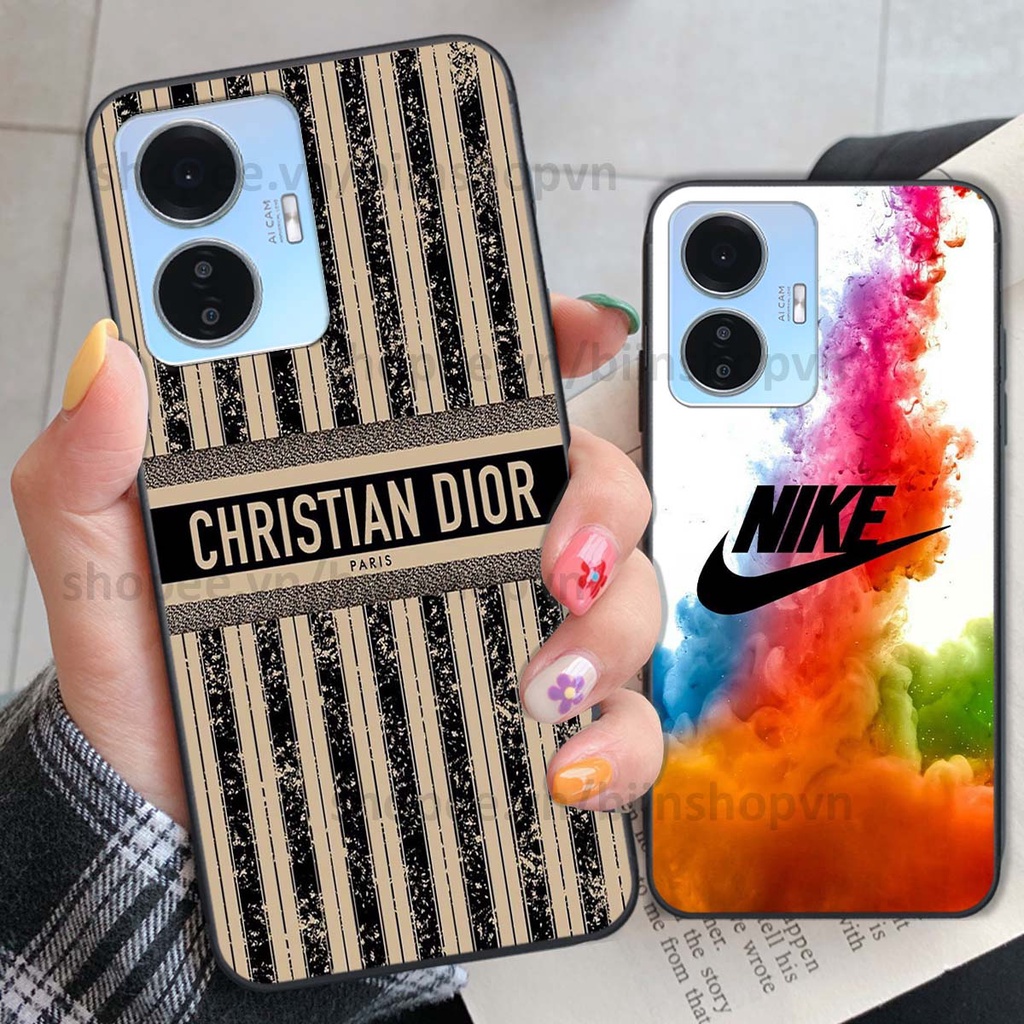 Ốp Vivo Y55 2022 in hình thương hiệu nhiều màu sắc thể thao cá tính thời trang