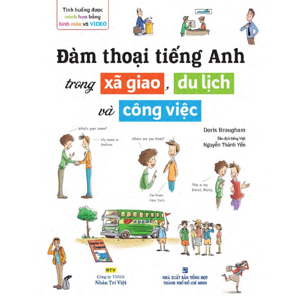 Sách - Đàm Thoại Tiếng Anh Trong Xã Giao, Du Lịch Và Công Việc (Kèm 1 Đĩa DVD)