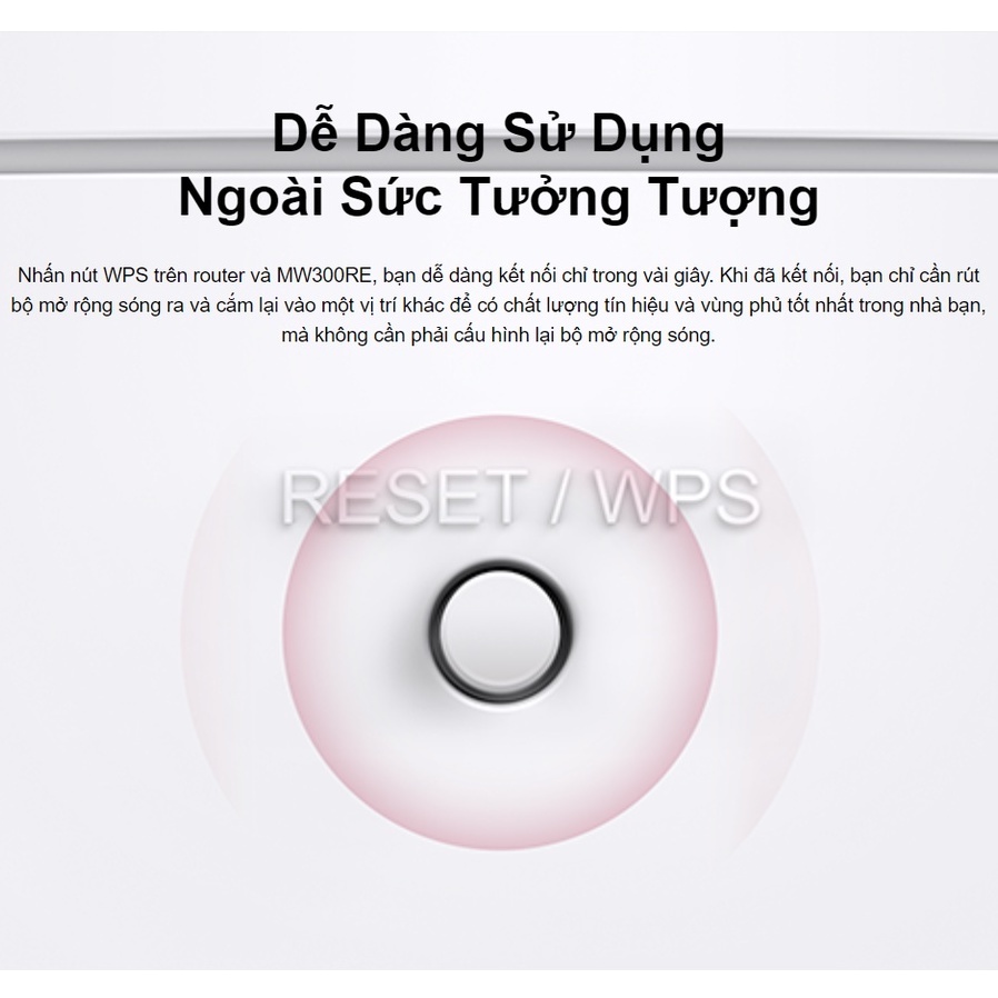 Bộ kích sóng wifi Mercusys MW300re 3 râu cực mạnh,Kich wifi,cục hút wifi,kích sóng wifi,VDS shop