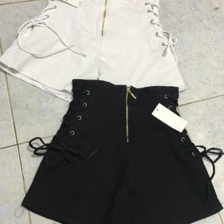 QUẦN SHORT LƯNG CAO ĐAN DÂY