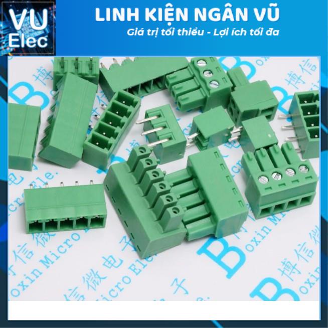 [Đầu nối] CON 4 15EDG3.81-4P Xanh Thẳng, Xanh Cong