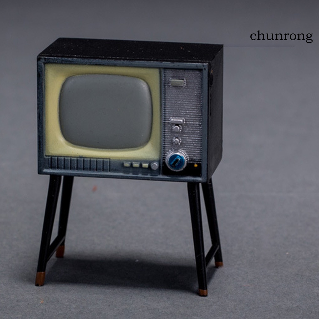 Cr-sewing Mô Hình Máy Phát TV Mini Trang Trí Nhà Búp Bê