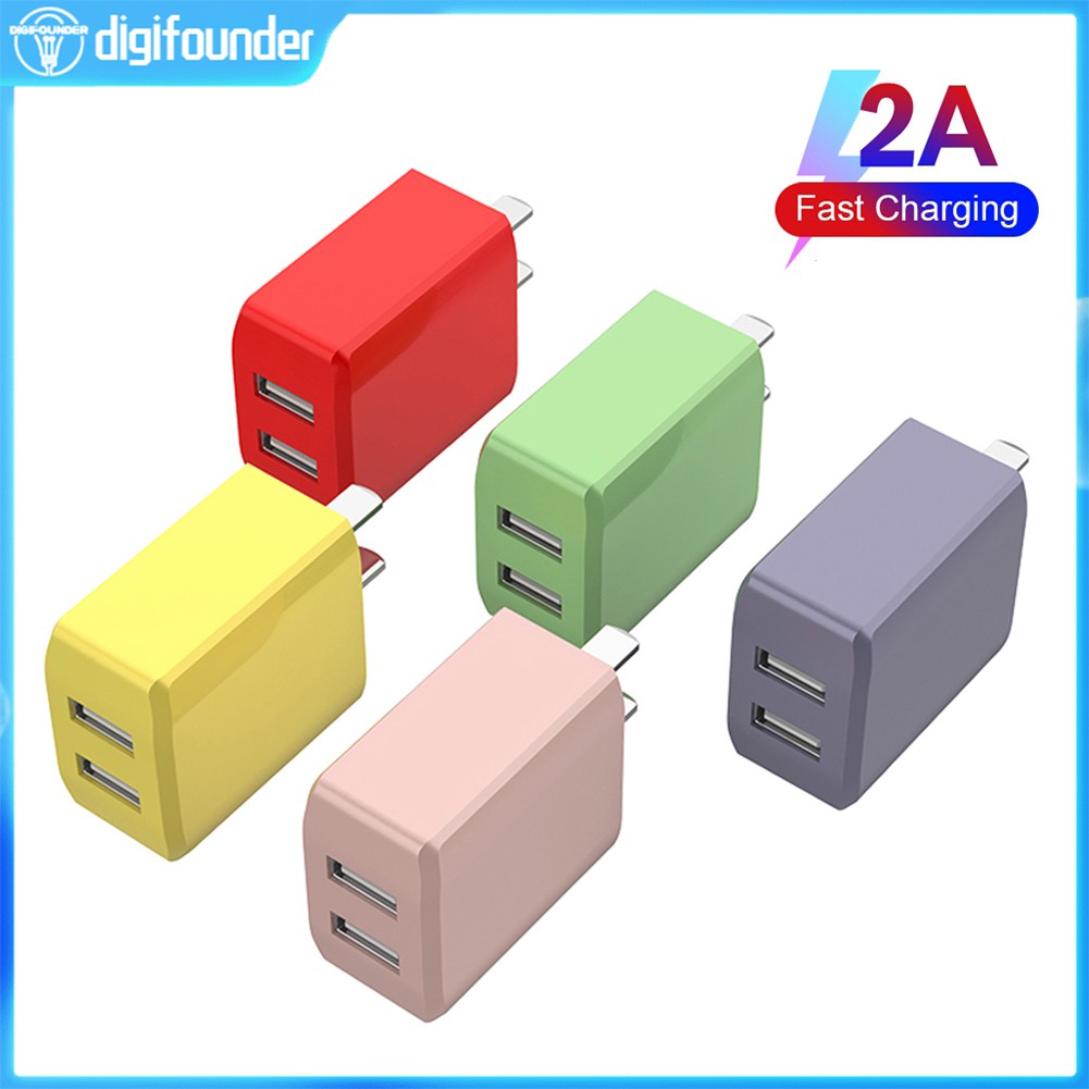 Củ Sạc Nhanh Chia 2 Cổng USB 5V 2A Tiện Dụng Bộ sạc dự phòng