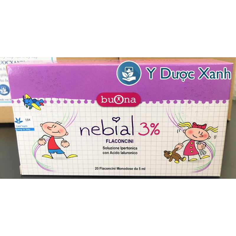 Mua  NEBIAL  3% FLACONCINI, 20 ống, Nhỏ rửa mũi cho bé - Y Dược Xanh